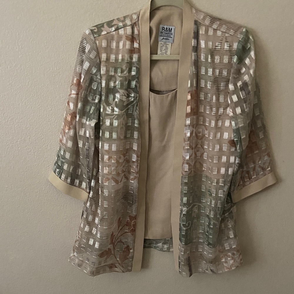 R&M Sheer Multicolor Overlay Top